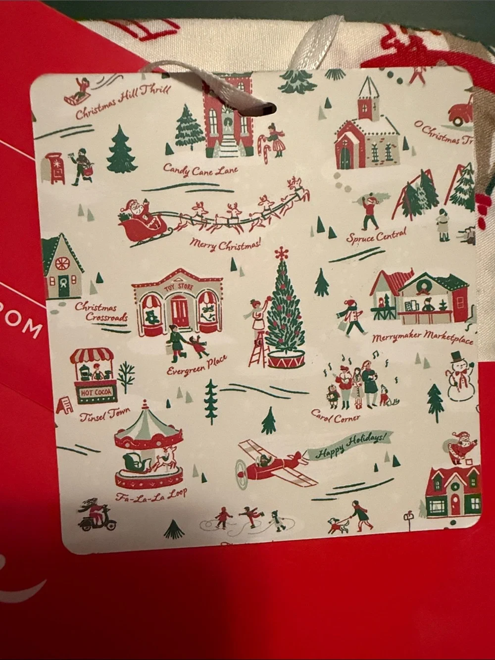 Hallmark 4-piece Queen Christmas Village Sheet Set